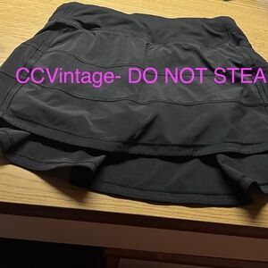 Short Black Pace Rival Lulu Lemon Skirt